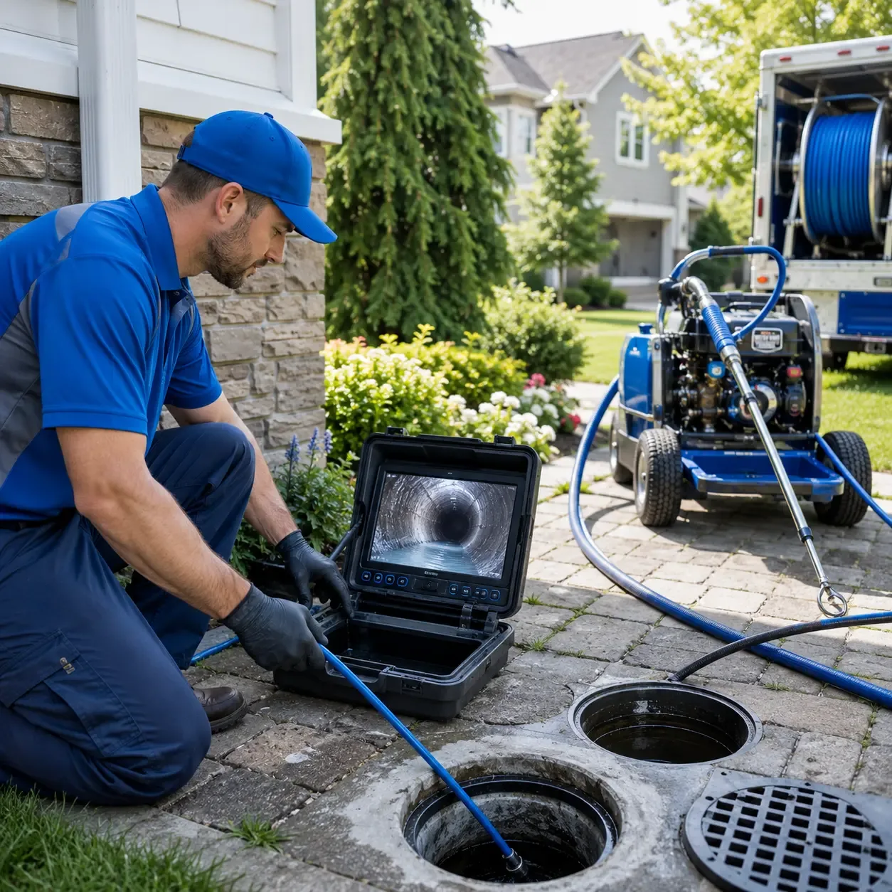 Outdoor drain cleaning professionals serving Hamden, CT